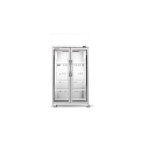 Skope TCE1000N 2 Glass Door Display or Storage Fridge with EZICORE