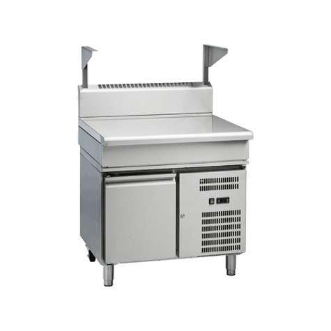 Waldorf 800 Series BT8900S-RB – 900mm Bench Top With Salamander Support Refrigerated Base