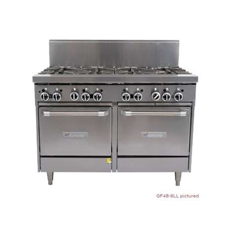 Garland 4 Open Top Burners, 600mm Griddle, 2 Space Saver Ovens