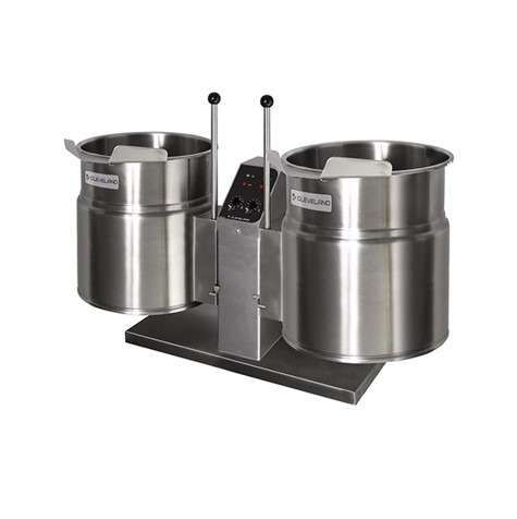 Cleveland TKET6T Twin 23L Electric Tabletop Steam Jacketed Kettle