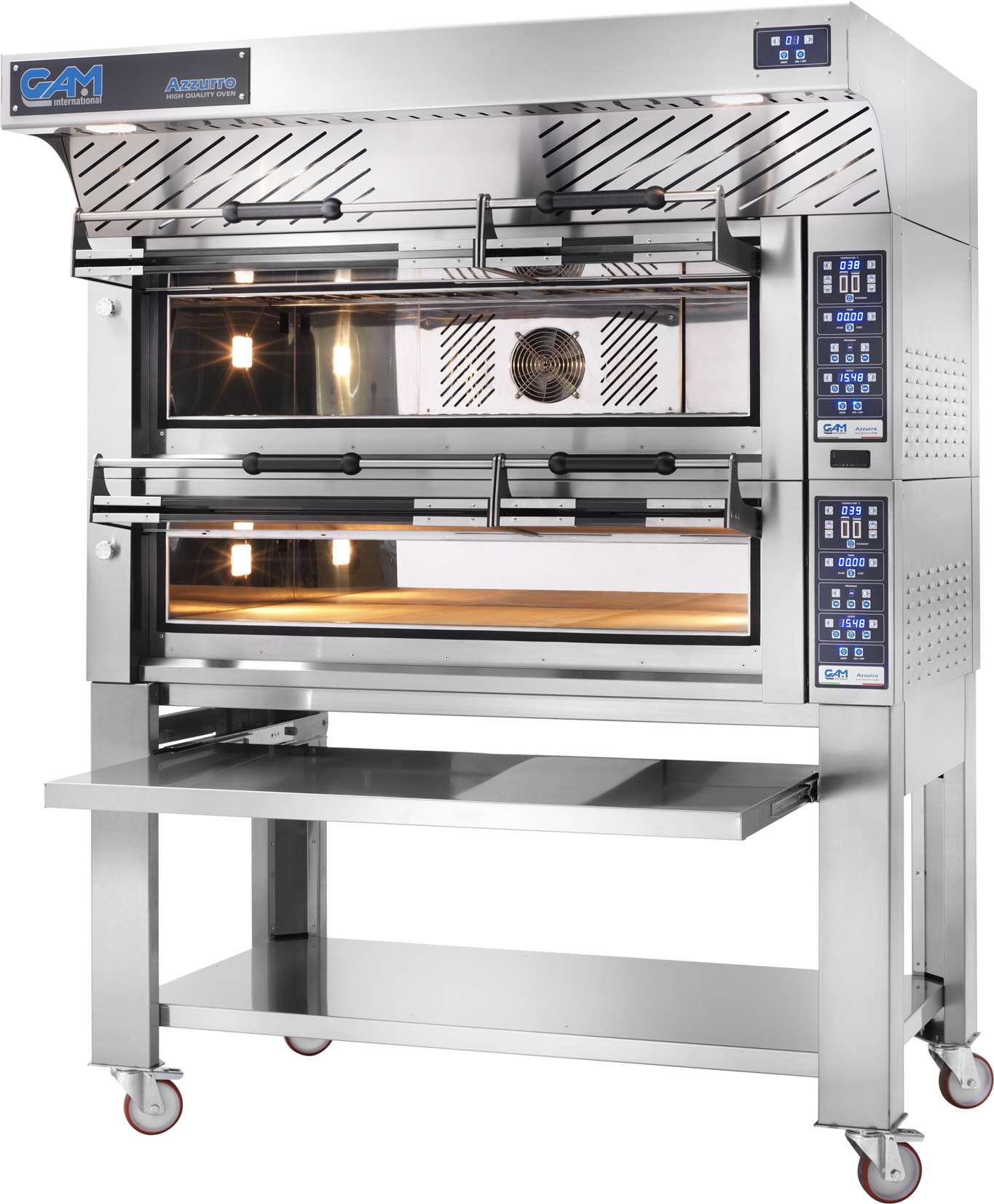 AZZURRO Bakery 2 Tray Stone Deck Oven with Dual Static/Fan Forced Technology