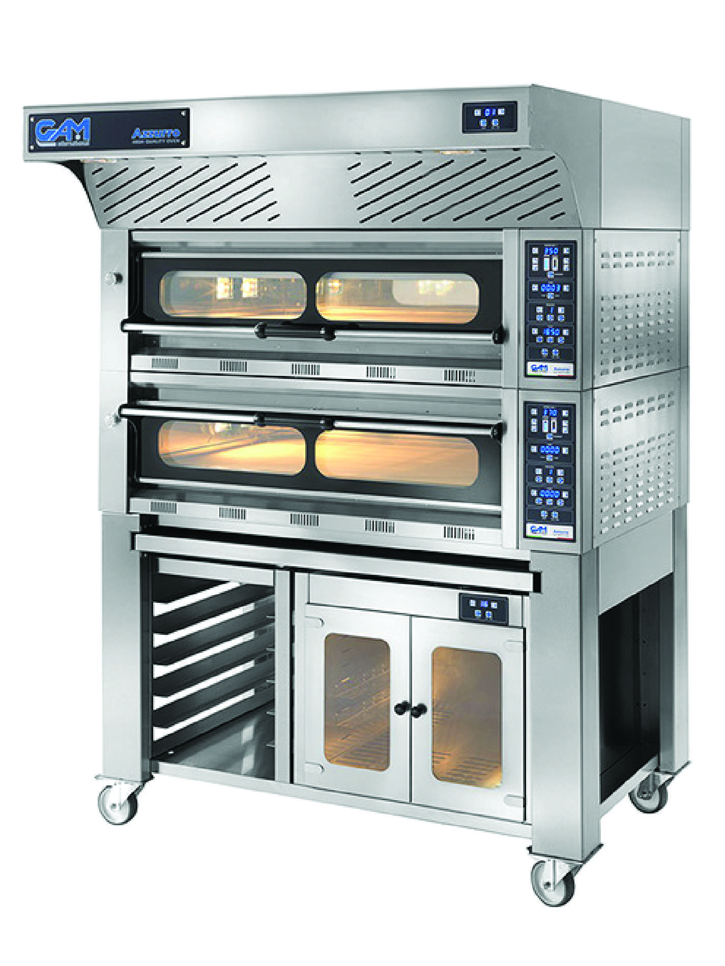 AZZURRO Series Stone Deck Pizza Oven – 4  x 34cm pizzas