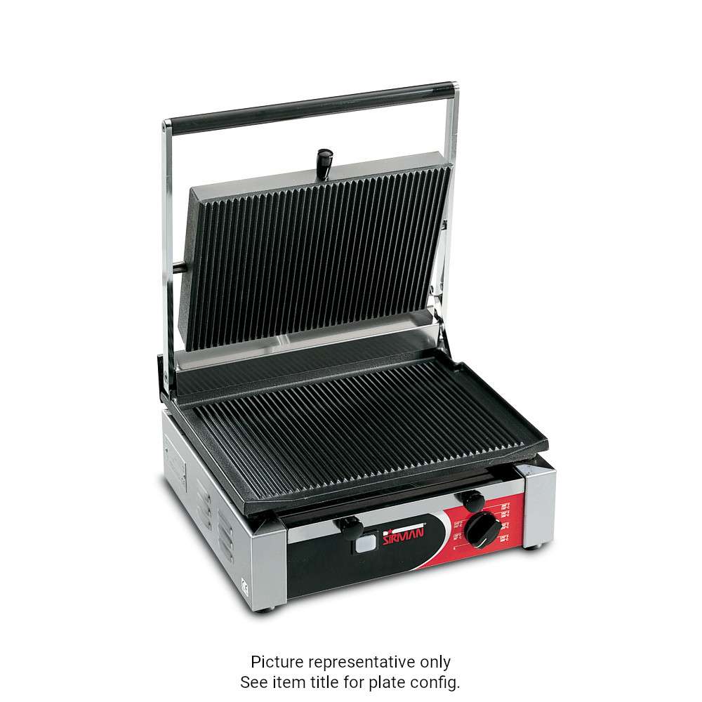 Sirman Cort L-L Panini Grill with timer (smooth top / smooth bottom)