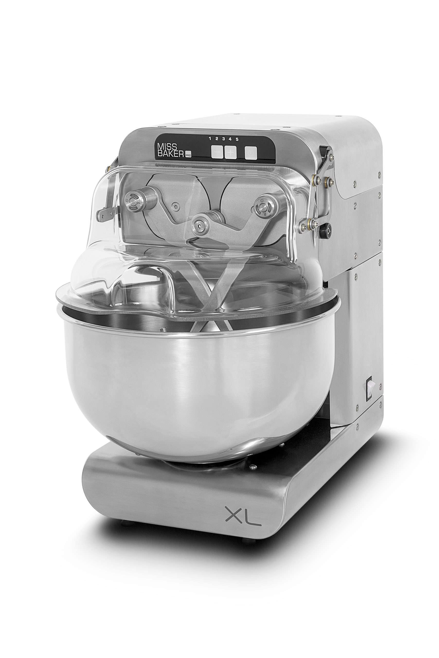Miss Baker Pro XL – 9 kg finished /20 Litre Double Arm Mixer, 5 speed, Stainless steel (INOX)