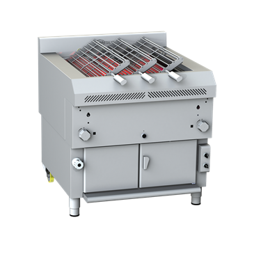 Gresilva Horizontal 3 Position Compact Rotisserie Gas Grill