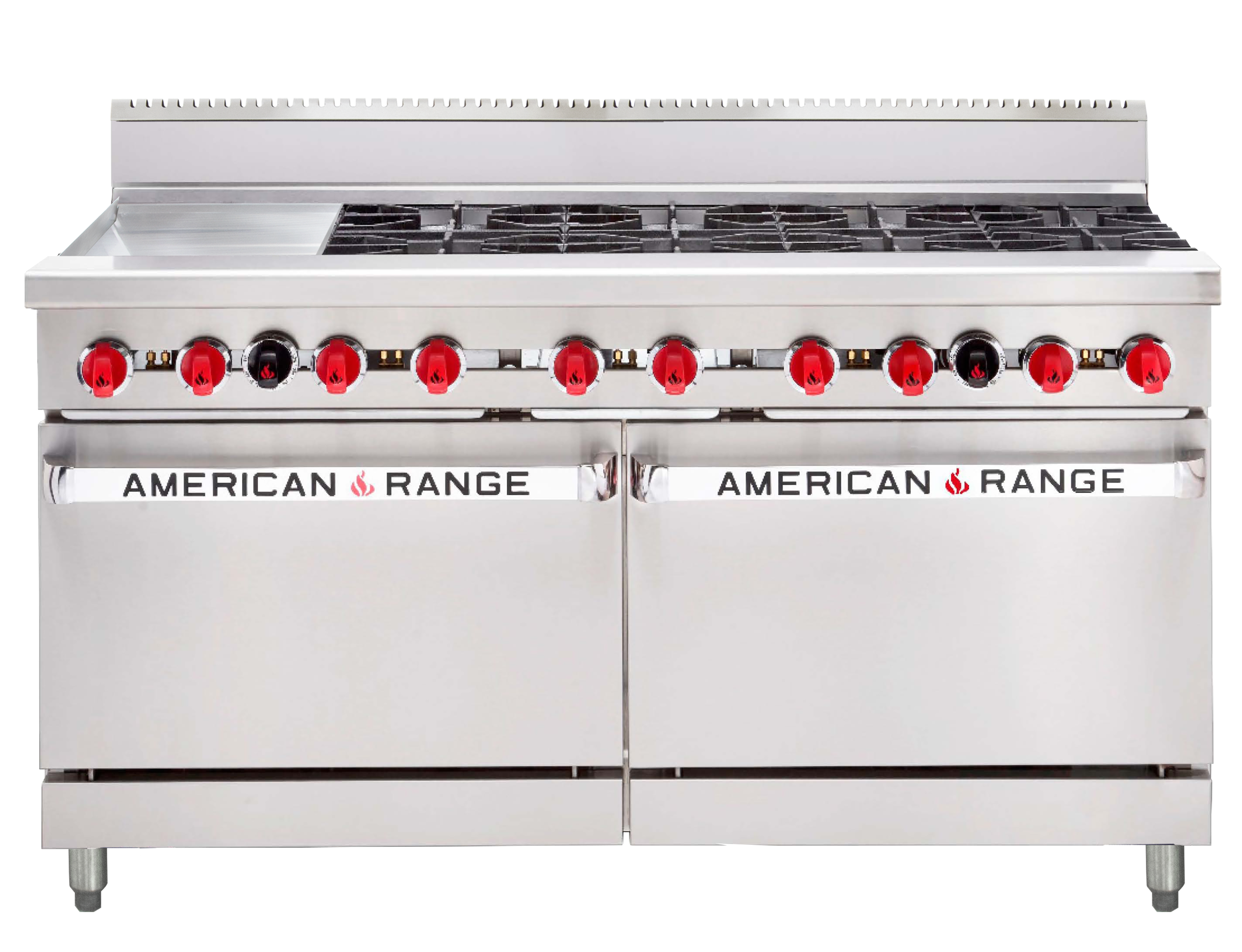American Range 60″ Oven Range AAR.8B.12G