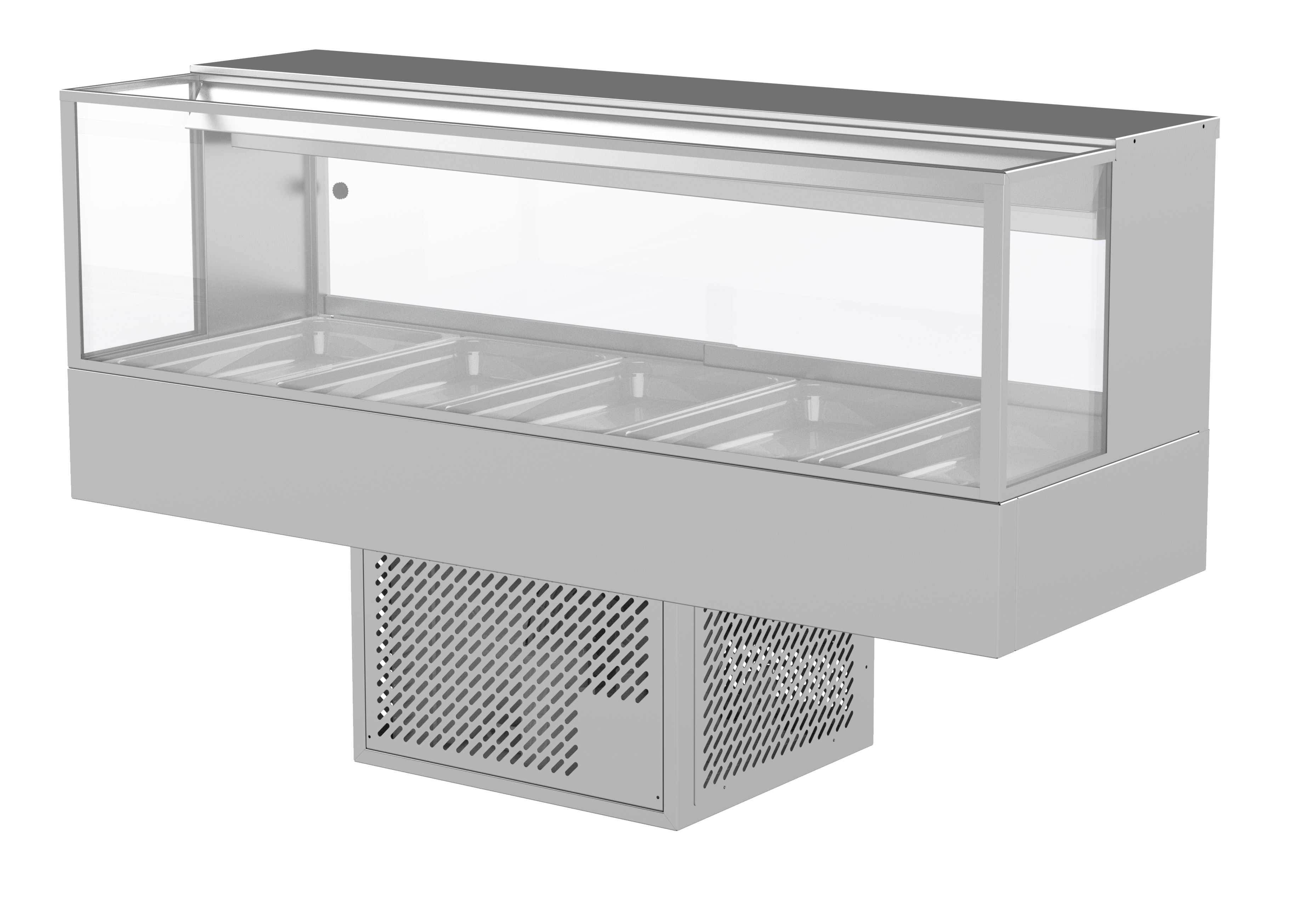 Woodson 5 Module Square Cold Food Display WR.CFSQ25