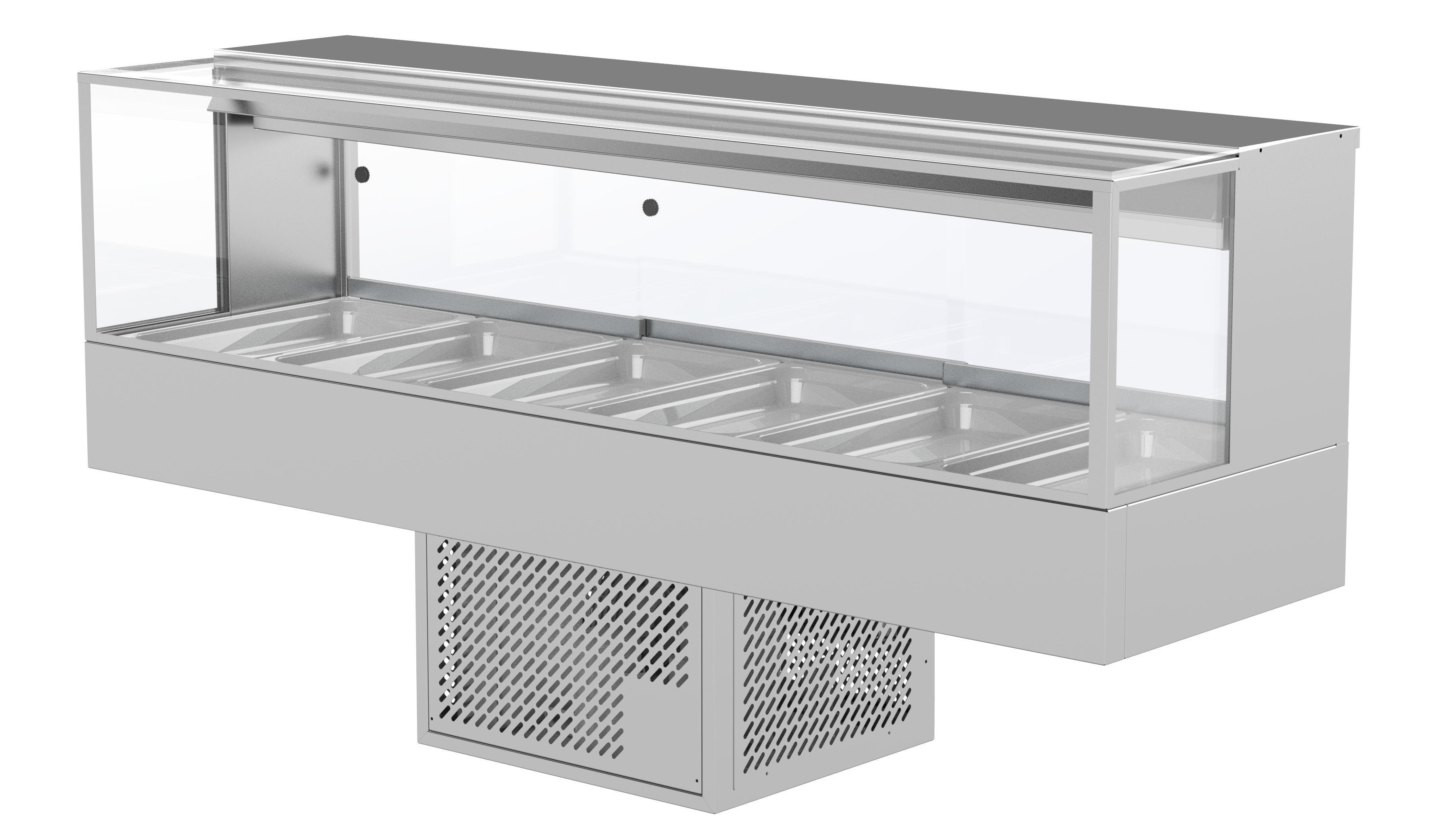 Woodson 6 Module Square Cold Food Display WR.CFSQ26