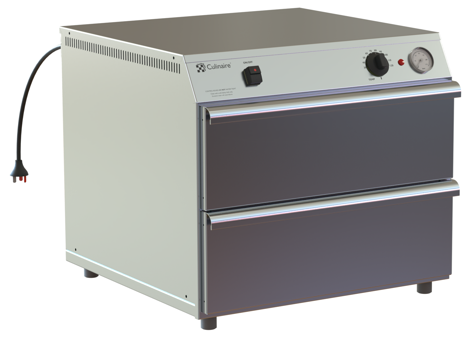 Culinaire Food Warming Drawers 2 x 1/1 Gastronorm Size CH.WD.0211