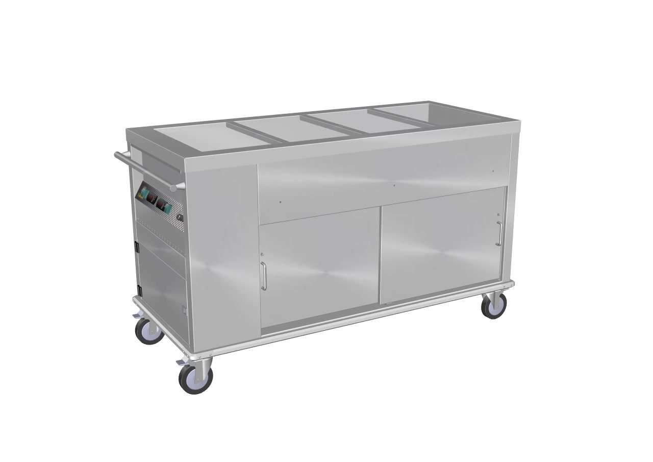 Culinaire Mobile Bain Marie Hot Cupboard CH.BMHM.3