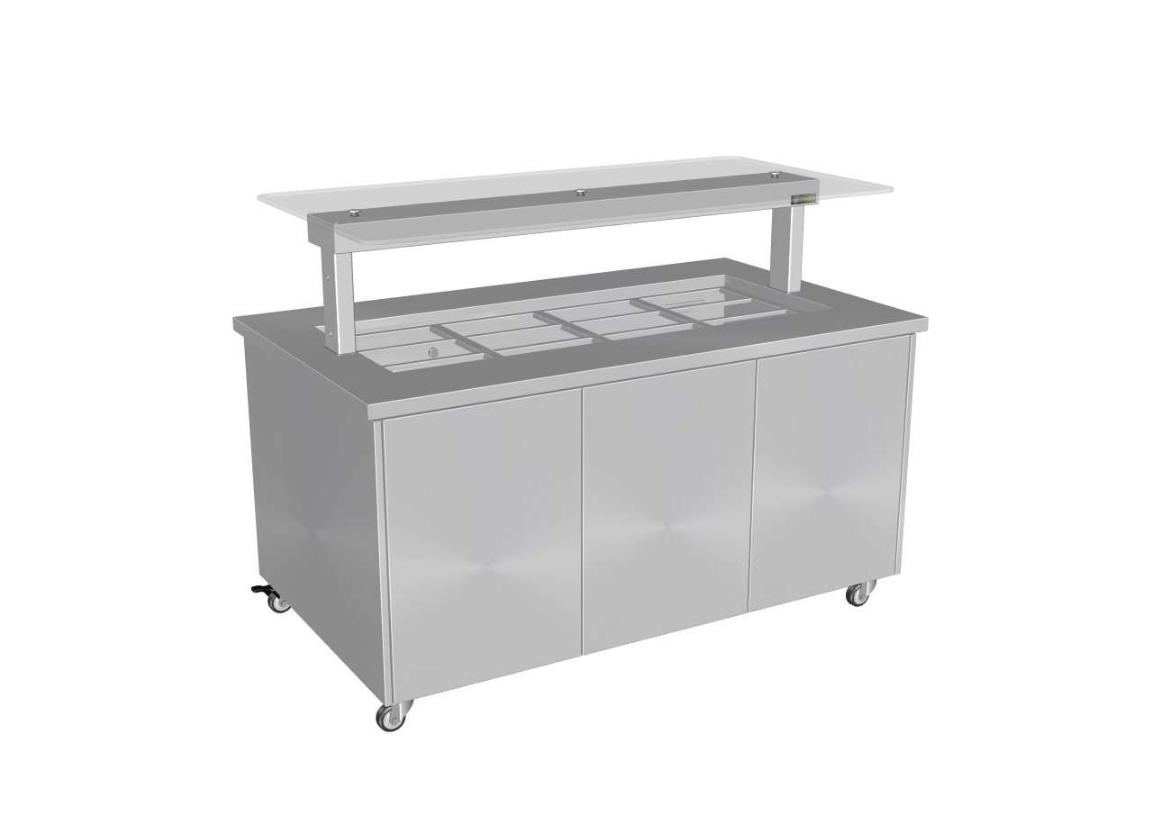 Culinaire Heated Mobile Island Buffet – 6 Module CH.IBSS.BMC.U.GSF.6