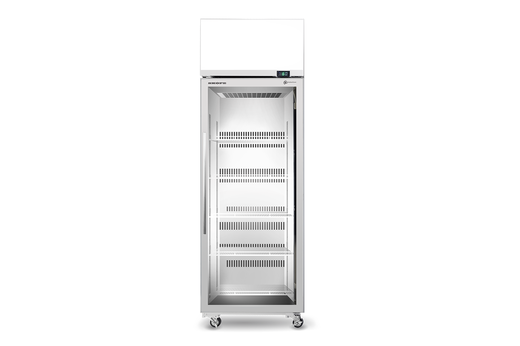 Skope SKT650N-AC 1 Glass Door Display or Storage Fridge, Lit Sign