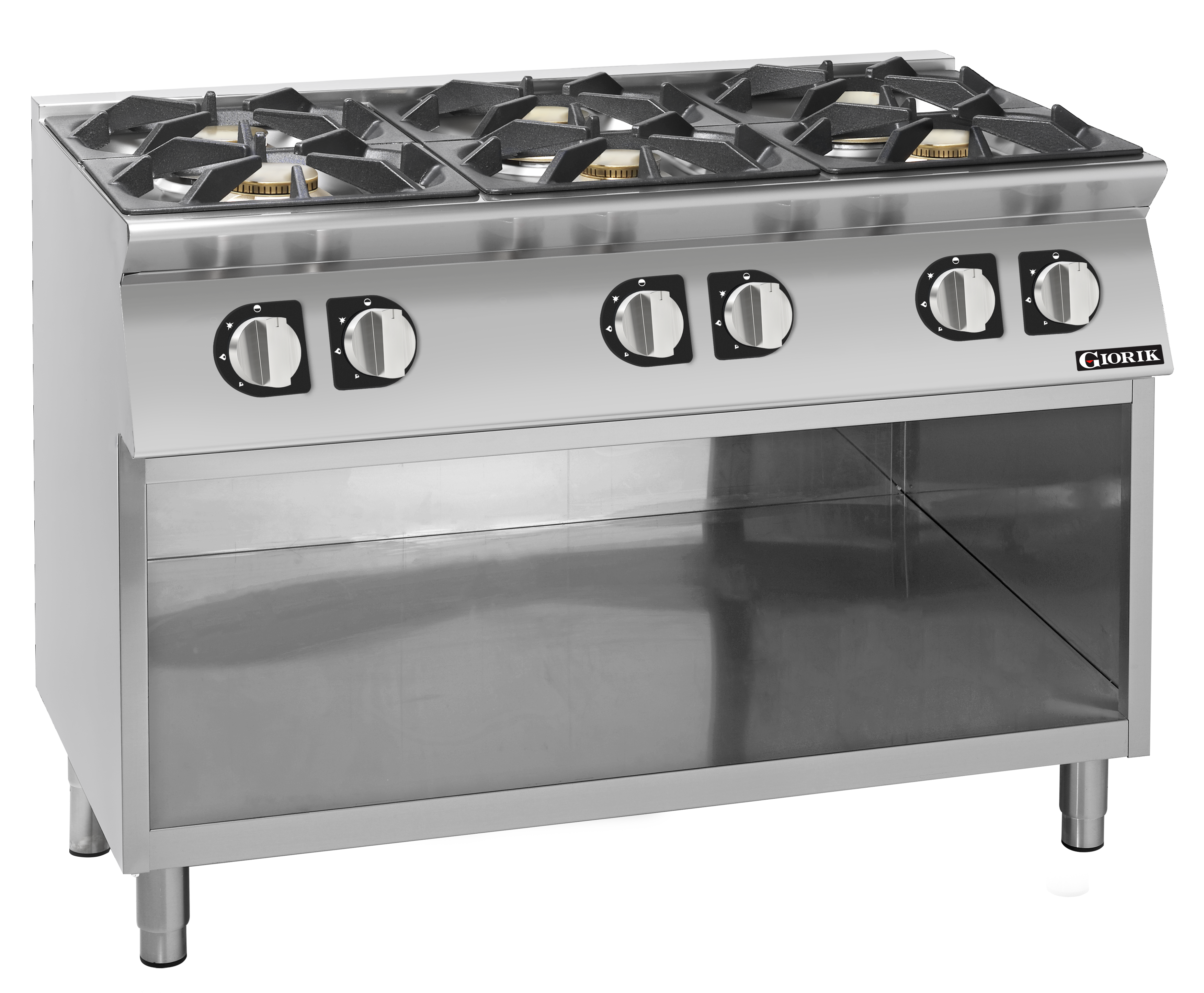 Giorik 700 Series 6 Burner Gas Boiling Top on Open Base CG760GT