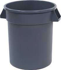 Carlisle Bronco Black Round Waste Bin with Handles 34102023