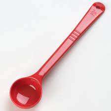 Carlisle Measure Miser Red Measuring Solid Spoon 396005