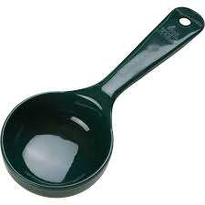 Carlisle Measure Miser Forest Green Measuring Solid Spoon 492808