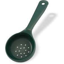 Carlisle Measure Miser Forest Green Measuring Perforated Spoon 492908