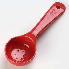 Carlisle Measure Miser Red Measuring Perforated Spoon 496205