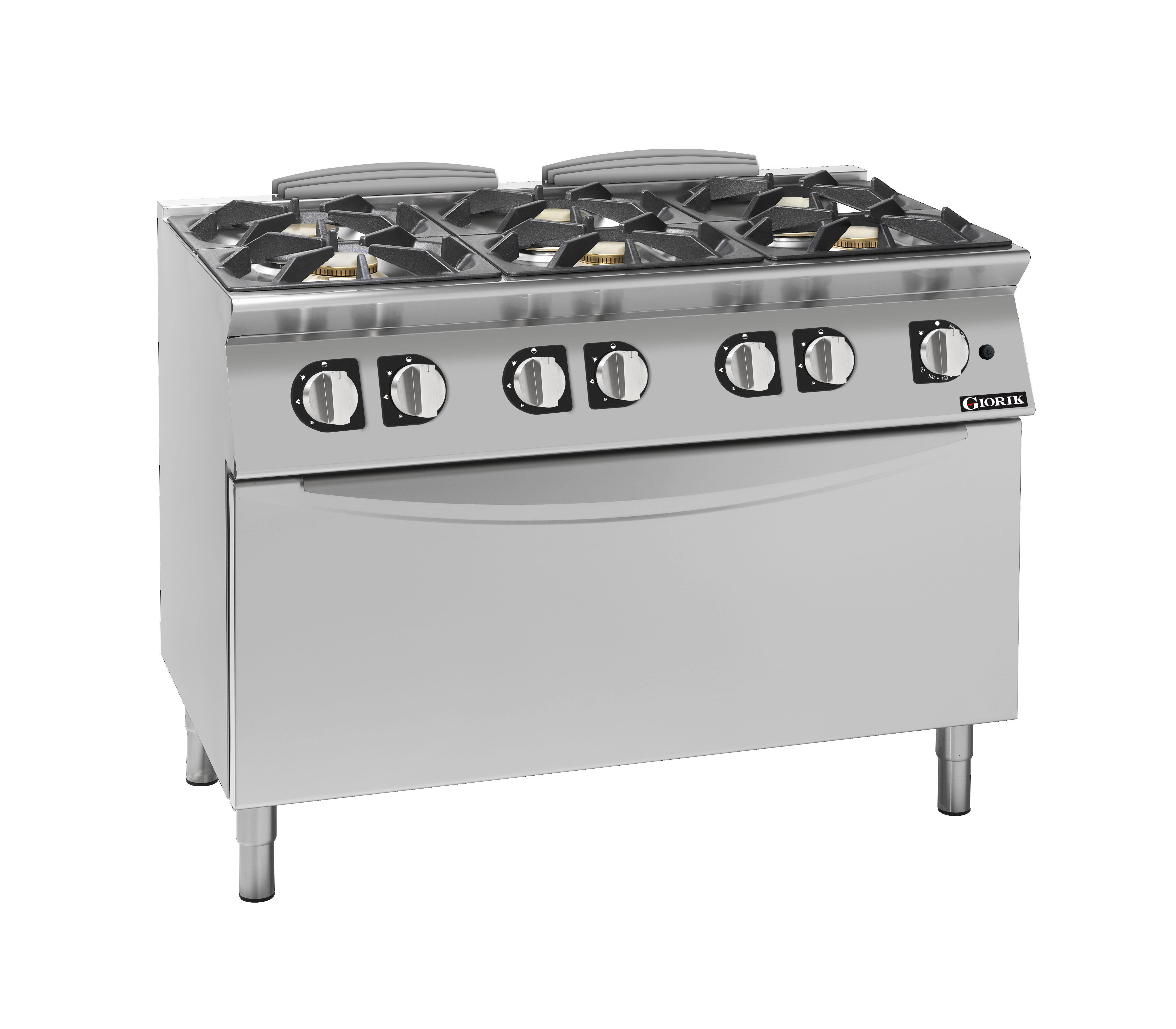 Giorik 700 Series 6 Burner Gas Range on MAXI Gas Oven CG760HT