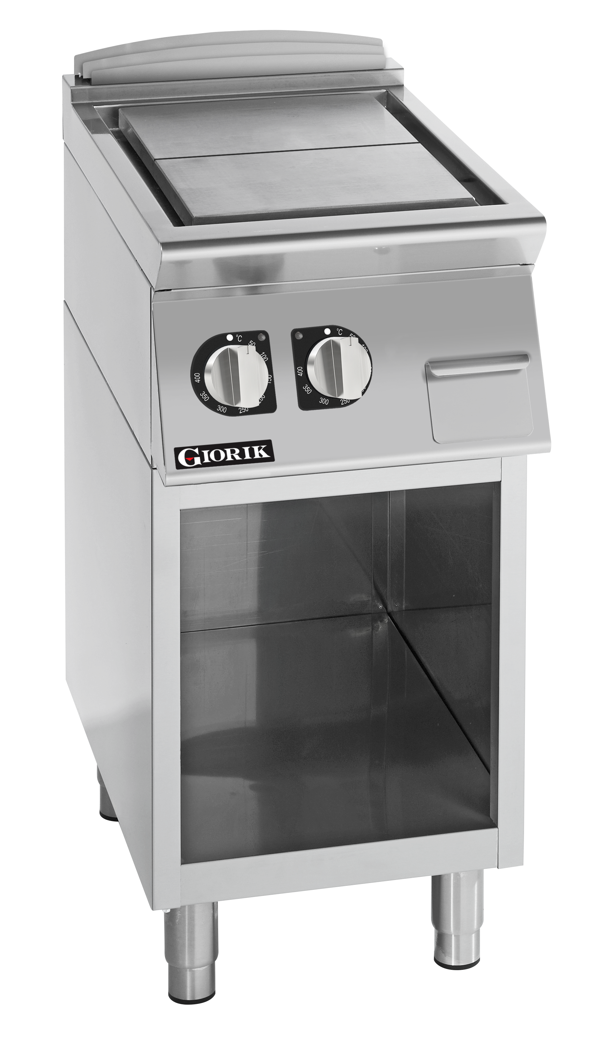 Giorik 700 Series 400mm wide Gas Solid Top on Open Base TG720GT