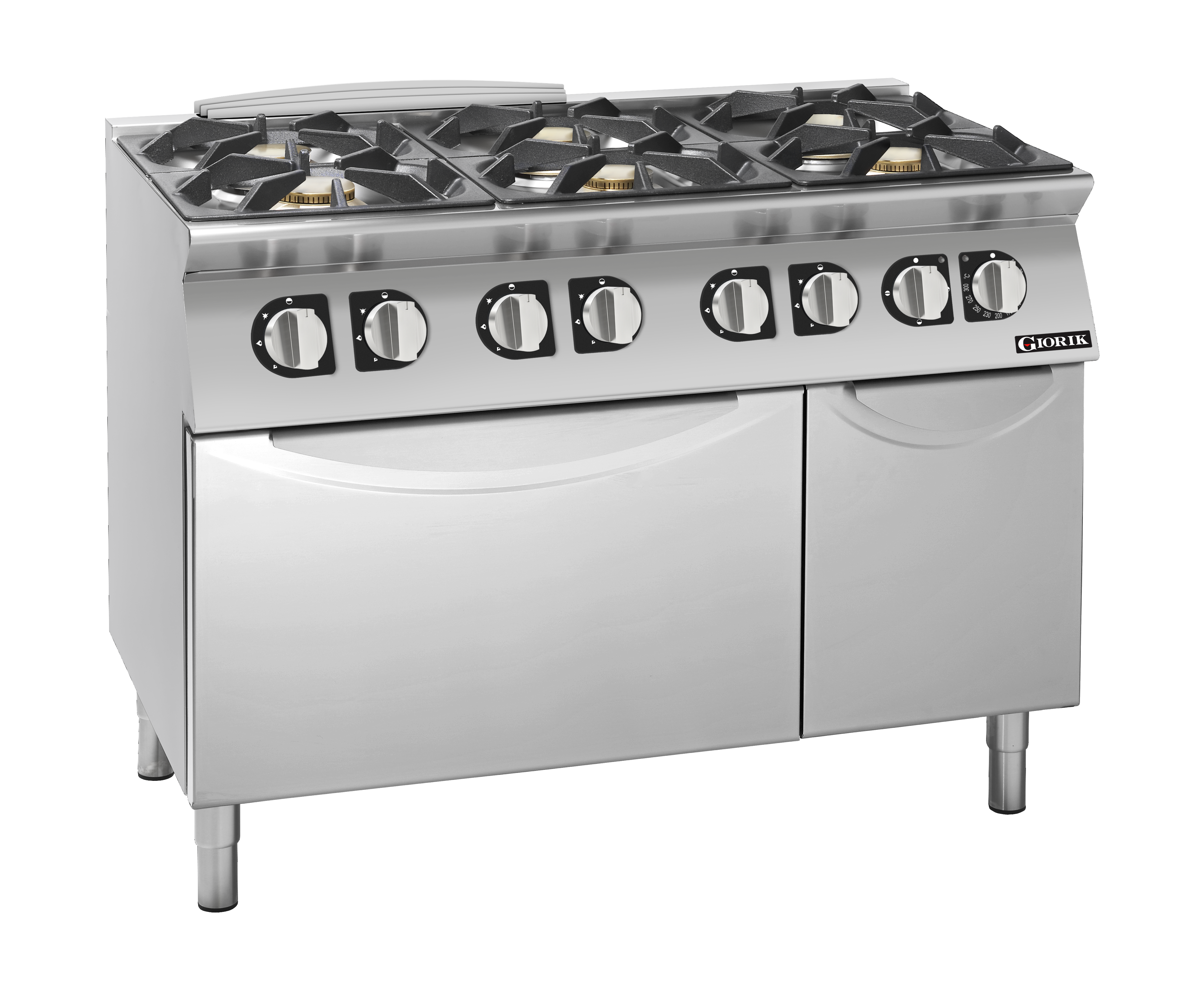 Giorik 700 Series 6 Burner Gas Range on Electric Oven CG760ET