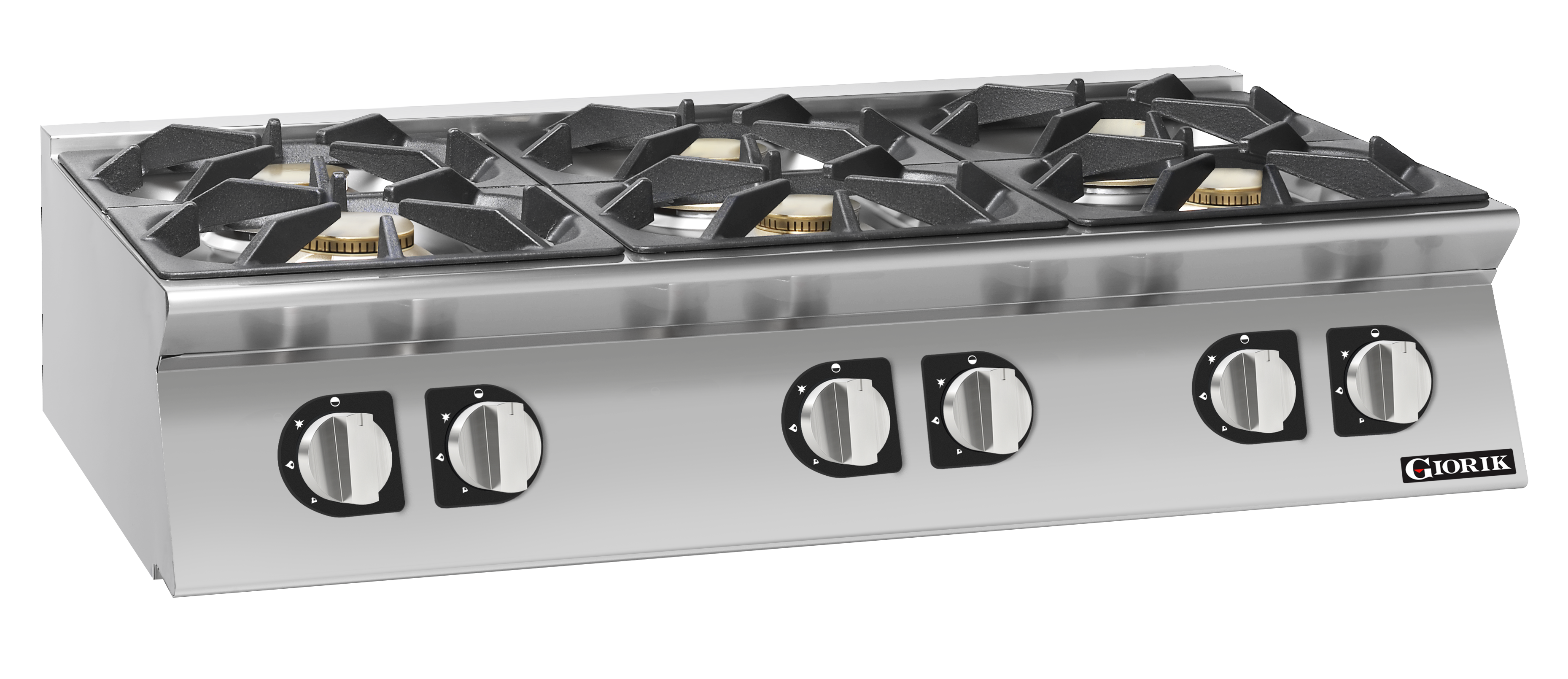 Giorik 900 Series – 6 Burner Gas Range on Electric Oven CG960ET