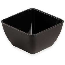 Carlisle Black SAN Square Bowl DXSB1203