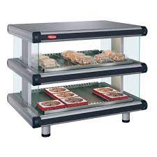 Hatco GR2SDS Slanted Heated Dual Shelf Display Warmer – Designer Series GR2SDS-24D