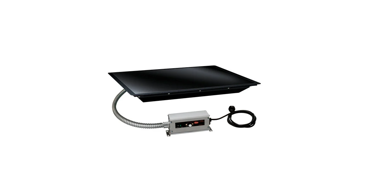 Hatco Glo-Ray Drop-in Heated Black Ceramic Glass Shelf HBGB-2418