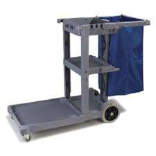 Carlisle Long Platform Janitorial Cart  JC1945L23