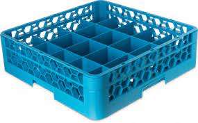 Carlisle OptiClean Blue 20 Compartment Divided Rack RC20-114