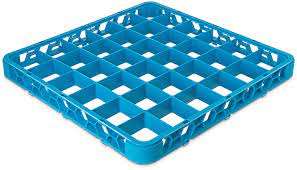 Carlisle OptiClean Blue 36-Compartment Divided Rack Extender RE3614