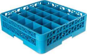 Carlisle OptiClean Blue 25 Compartment Divided Rack RG25-114