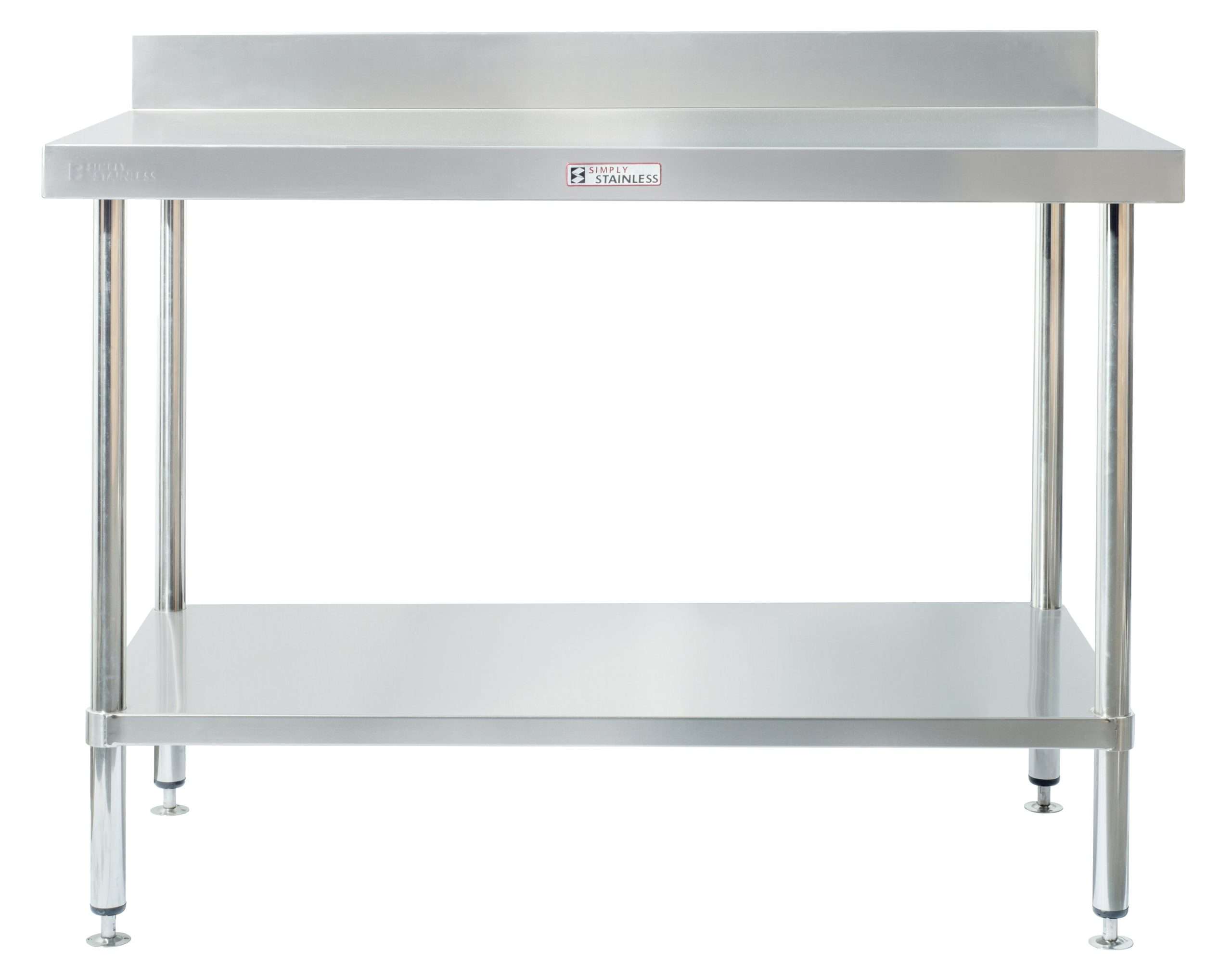 Simply Stainless Work Bench with Splashback SS02.1200LB
