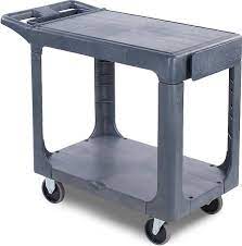 Carlisle Grey Flat Top Utility Cart UC194023