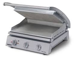 Roband Grill Station 8 Slice, Ribbed Top Plate