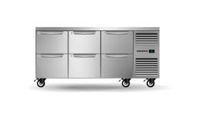 Skope Six Drawer, Three Bay, Under bench GN 1/1, Right Hand Fridge