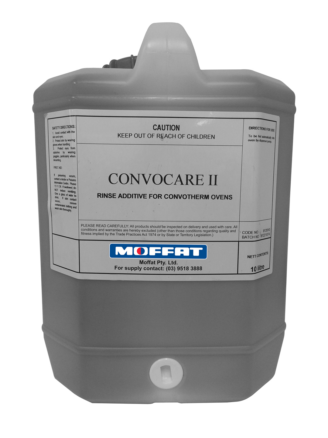 Moffat ConvoCare Rinse Neutraliser